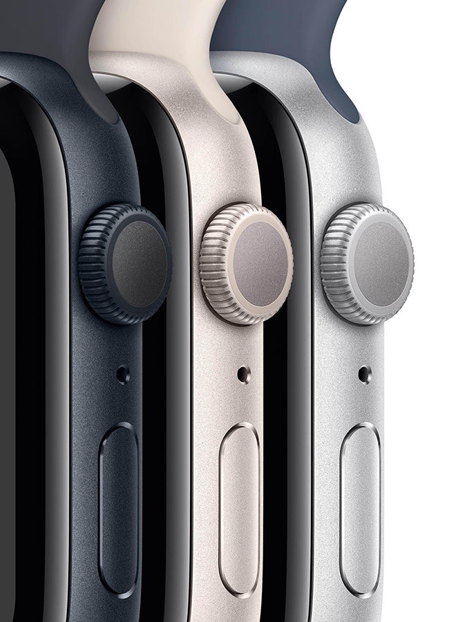 Apple - Watch SE GPS 40mm Midnight Aluminium Case with Midnight Sport BandML Midnight - Image 1