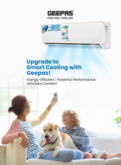 جيباس 1.0 Ton Split Air Conditioner with T3 Compressor, LED Display, Remote Control, Strong Airflow, Self-Cleaning, Auto Diagnosis, and Golden Fin Technology GACS1210KCA White  - Image 5