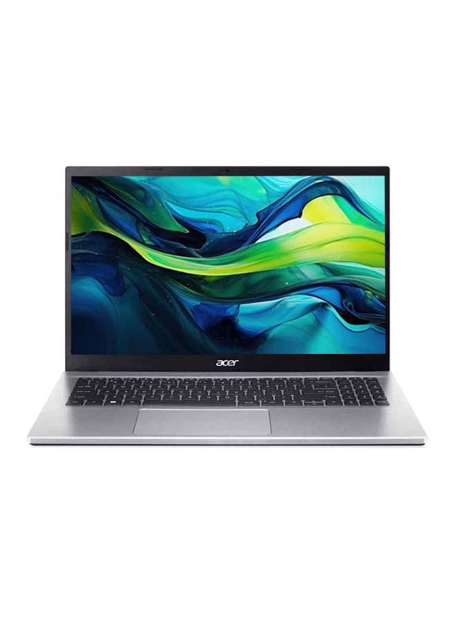 أيسر Aspire 3 Laptop With 15.6 Inch Full HD(1920X1080) Display, Intel Core i7-1255U Processor/8GB RAM DDR5/512GB SSD/Intel Iris Xe Graphics/DOS(Without Windows)/ English/Arabic Silver  - Image 1