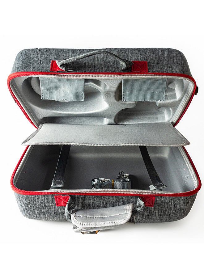 لوج الكترونيكس  Carrying Case Travel Storage Bag Compatible with PlayStation 5 Slim - Grey  - Image 3