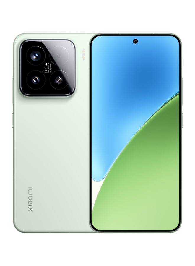 Xiaomi - 15 Dual SIM Green 12GB RAM 512GB 5G - Global Version with FREE Gifts ( Watch S3 + Virtual VIP Service Card) - Image 1
