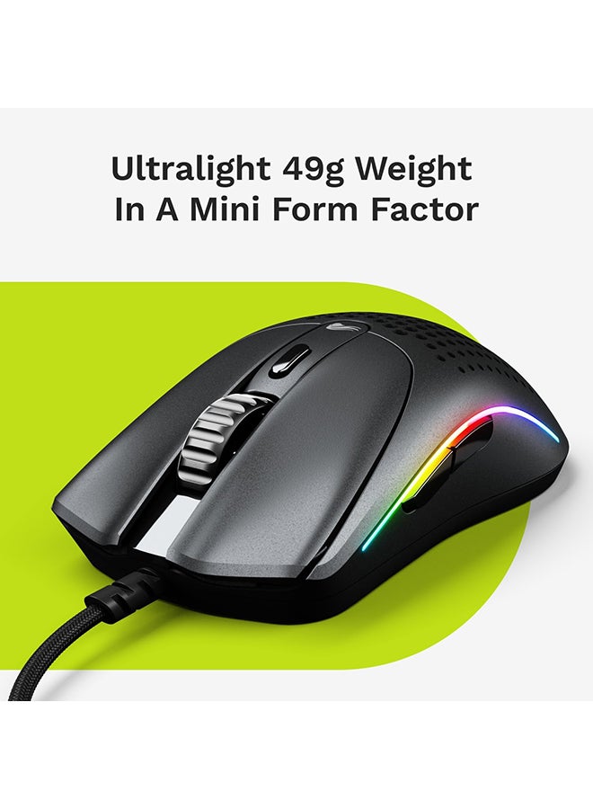 Glorious Model O 2 Mini Wired Gaming Mouse: Superlight 49g, 26K Optical Sensor, Motion Sync, 80M Clicks, 6 Programmable Buttons, Mouse for Small Hands, FPS, MMO, MOBA, Battle Royal Mouse, Black - Image 3