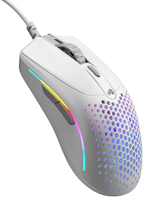 Glorious Glorious Model O 2 Mini Wired Gaming Mouse: Superlight 49g, 26K Optical Sensor, Motion Sync, 80M Clicks, 6 Programmable Buttons, Mouse for Small Hands, FPS, MMO, MOBA, Battle Royal Mouse, White - Image 1