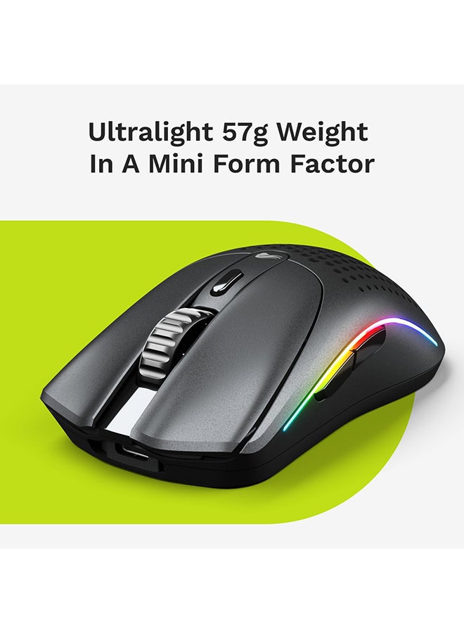 Glorious Model O 2 Mini Wireless Gaming Mouse: Superlight 57g, up to 210hr Battery, Dual Wireless 2.4GHz and Bluetooth 5.2, 26K Optical Sensor, 80M Clicks, 6 Programmable Buttons, FPS Mouse, Black - Image 3