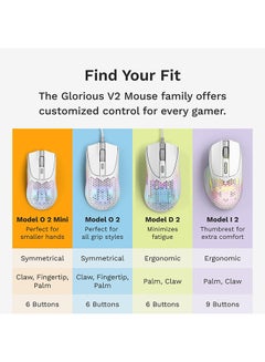 Glorious Model O 2 Mini Wireless Gaming Mouse: Superlight 57g, up to 210hr Battery, Dual Wireless 2.4GHz and Bluetooth 5.2, 26K Optical Sensor, 80M Clicks, 6 Programmable Buttons, FPS Mouse, Black - pnsku/N70152438V/45/_/1739767691/50b3c901-f22c-4157-97ff-59c07eefee01