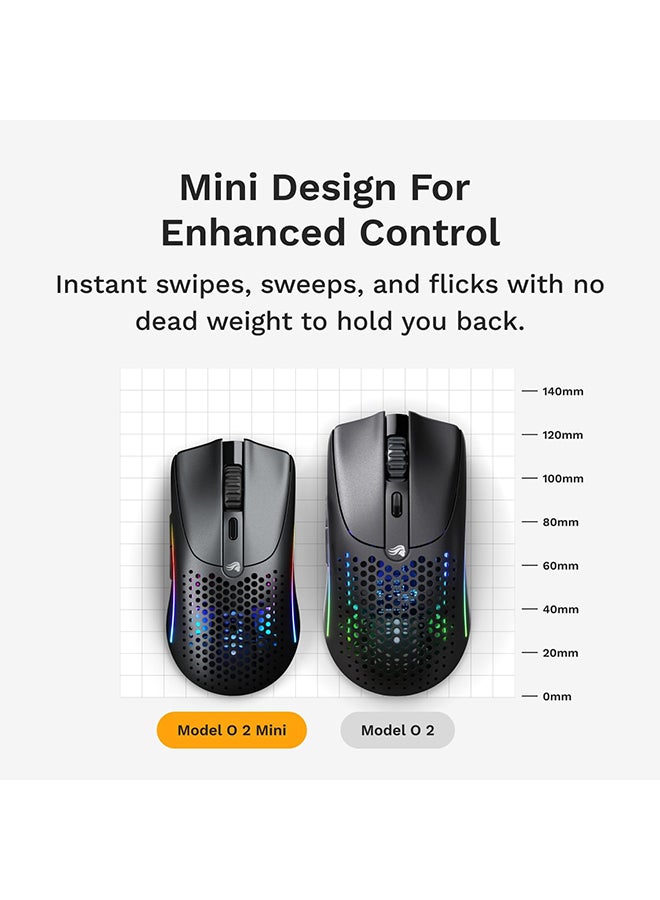 Glorious Model O 2 Mini Wireless Gaming Mouse: Superlight 57g, up to 210hr Battery, Dual Wireless 2.4GHz and Bluetooth 5.2, 26K Optical Sensor, 80M Clicks, 6 Programmable Buttons, FPS Mouse, Black - Image 4