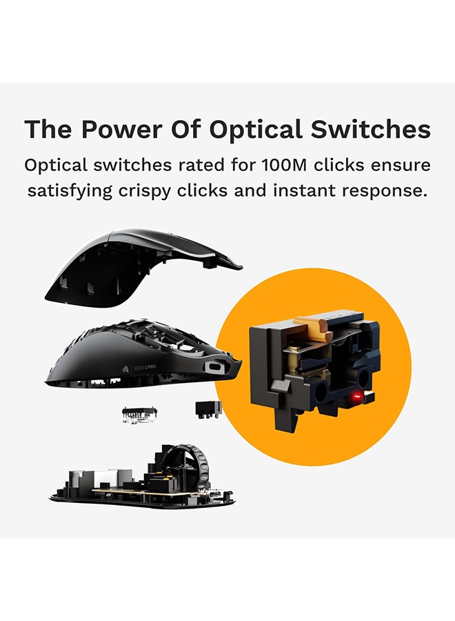 Glorious Model O 2 Mini Wireless Gaming Mouse: Superlight 57g, up to 210hr Battery, Dual Wireless 2.4GHz and Bluetooth 5.2, 26K Optical Sensor, 80M Clicks, 6 Programmable Buttons, FPS Mouse, White - Image 5