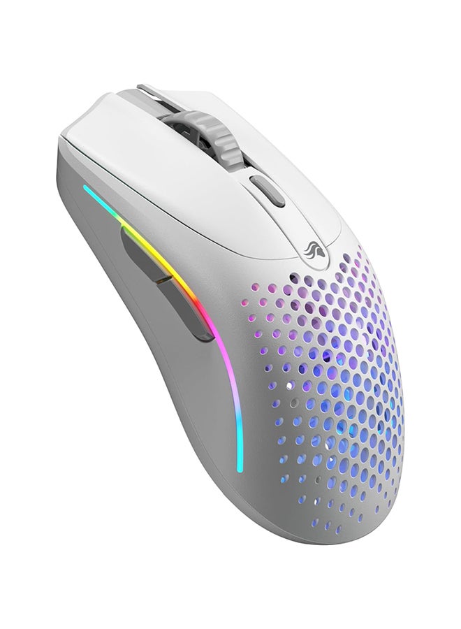 Glorious Model O 2 Mini Wireless Gaming Mouse: Superlight 57g, up to 210hr Battery, Dual Wireless 2.4GHz and Bluetooth 5.2, 26K Optical Sensor, 80M Clicks, 6 Programmable Buttons, FPS Mouse, White - Image 1