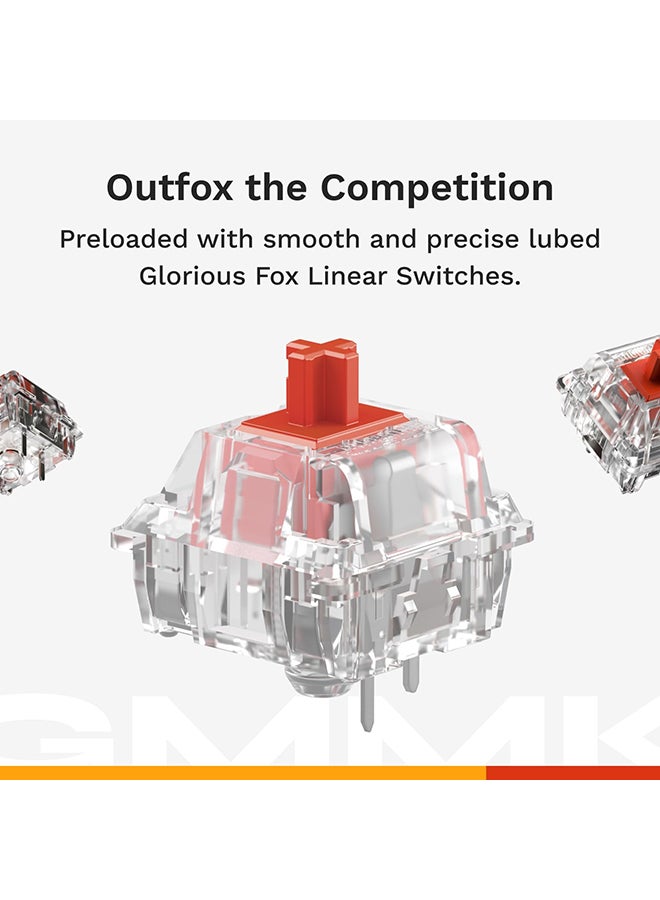 جلوريوس لوحة مفاتيح الألعاب الرائعة - GMMK 3 لوحة مفاتيح ميكانيكية مخصصة مع مقبض، لوحة مفاتيح بنسبة 75% بدون الأرقام، نظام حشوة قابل للتعديل، مفاتيح PBT مزدوجة الطباعة، لوحة مفاتيح من الألمنيوم، مفاتيح قابلة للتبديل، ANSI (أسود) - Image 3