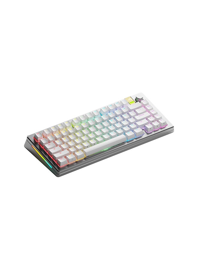Glorious Glorious Gaming GMMK 3 PRO HE: Wireless Gaming Keyboard Rapid Trigger, Hall Effect, Full Aluminum Body, 8K Polling Rate, Hotswap MX & HE Switches, Adjustable Actuation, US QWERTY TKL 75% (Silver) 