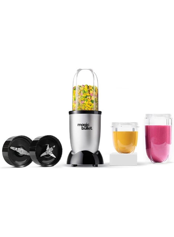 Magic Bullet 5-Piece Blender Accessories Set, 400W High-Speed Multi-Functional Blender for Smoothies, Shakes, Dips & Sauces, 530ml Capacity, Easy to Clean 1-Year Warranty 530 ml 400 W MB4-0712 Silver - Image 1