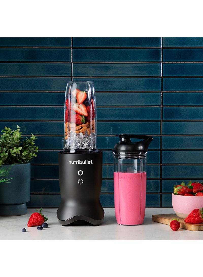 Ultra 1000W High-Speed Blender, Multi-Functional, Quiet Motor, Tritan™ Renew Cups, Rapid Extractor Blades, BPA-Free, Shatter-Resistant, Glow Interface, NBU-500AK, 1-Year Warranty 700 ml 1000 W NB-500 Black