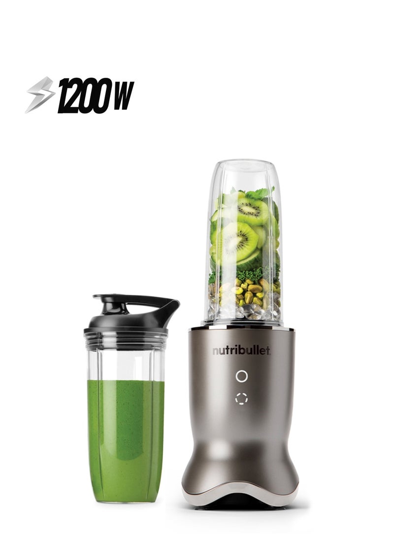 nutribullet Ultra 1200W High-Speed Blender, Multi-Functional, Quiet Motor, Tritan™ Renew Cups, Rapid Extractor Blades, BPA-Free, Shatter-Resistant, Glow Interface, NBU-500SS, SS , 1-Year Warranty 900 ml 1200 W NB-500 Stainless Steel  - Image 1