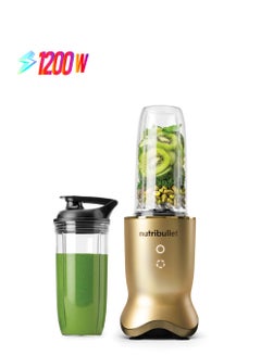 nutribullet Ultra 1200W High-Speed Blender, Multi-Functional, Quiet Motor, Tritan™ Renew Cups, Rapid Extractor Blades, BPA-Free, Shatter-Resistant, Glow Interface, NBU-500G, 1-Year Warranty 900 ml 1200 W NB-500 Gold  - Image 1