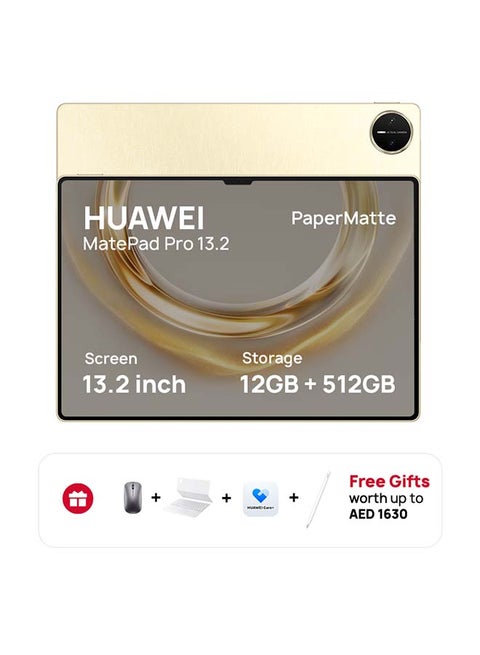 MatePad Pro WiFi 13.2-Inch 12GB RAM 512GB Inbox Smart Keyboard, M-Pen + Mouse + 3 months HUAWEI Care+ - Middle East Version