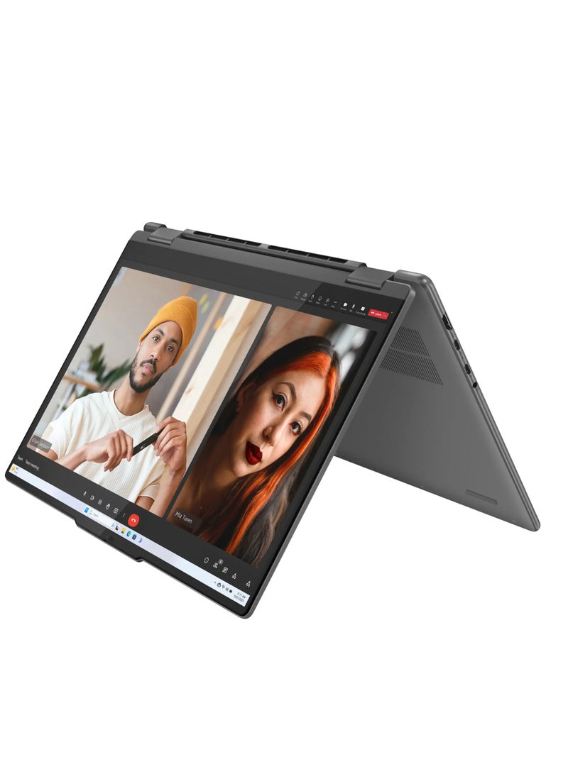 Lenovo Yoga 7i 2-in-1 (Upgraded Version) Laptop With 16-Inch Display, Core Ultra 5 125U Processor/16GB RAM/512GB SSD/Intel HD Graphics/Window 11 Home English/Arabic Storm Grey  - Image 1