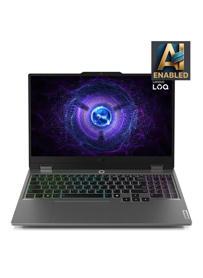 Lenovo LOQ 15IAX9 Gaming (Upgraded Version) Laptop With 15.6-Inch FHD Display, Core i5-12450HX Processor/16GB RAM/512GB SSD/6GB NVIDIA GeForce RTX 3050 Graphics Card/Windows 11 Home English/Arabic Grey