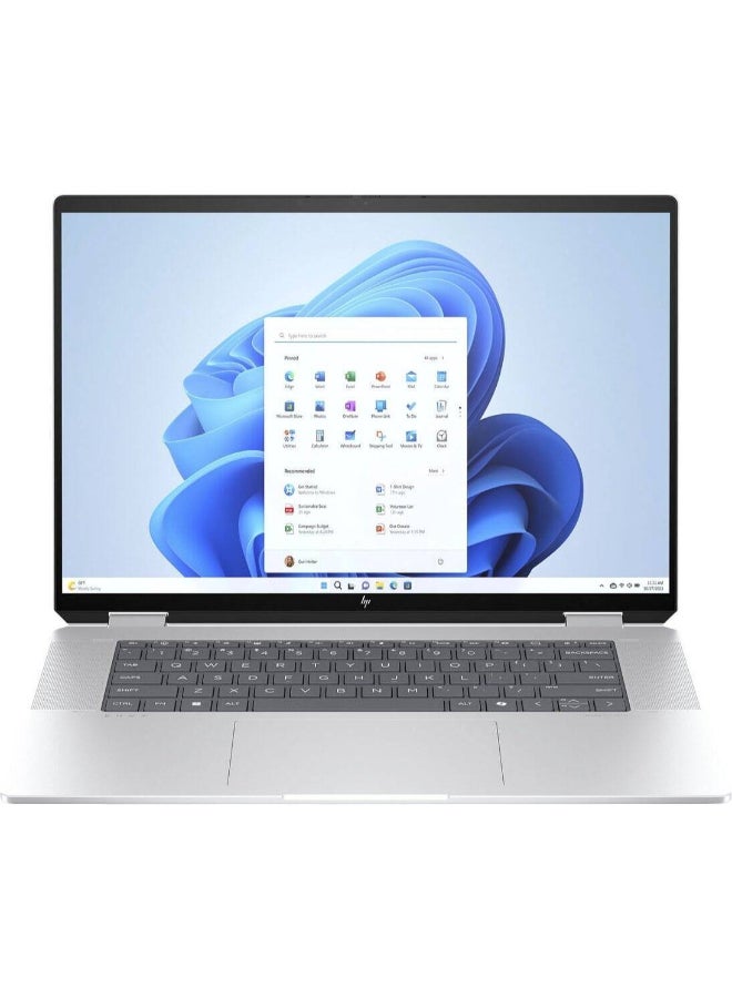 HP - Envy x360 16-ac0023dx 2-In-1 (Upgraded Version) Laptop With 16-Inch Display, Core Ultra 7 155U Processor/16GB RAM/1TB SSD/Intel UHD Graphics/Windows 11 Home English/Arabic Silver - Image 1