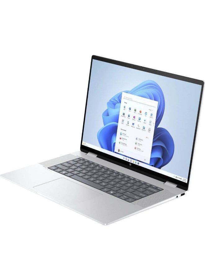 HP - Envy x360 16-ac0023dx 2-In-1 (Upgraded Version) Laptop With 16-Inch Display, Core Ultra 7 155U Processor/16GB RAM/1TB SSD/Intel UHD Graphics/Windows 11 Home English/Arabic Silver - Image 1