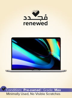 Renewed - Macbook Pro A2141 (2019) With 16-Inch Display With Touch Bar,Core i7/32GB RAM/1TB SSD/AMD Radeon Pro 5300M/4GB Graphics/MacOS English Grey