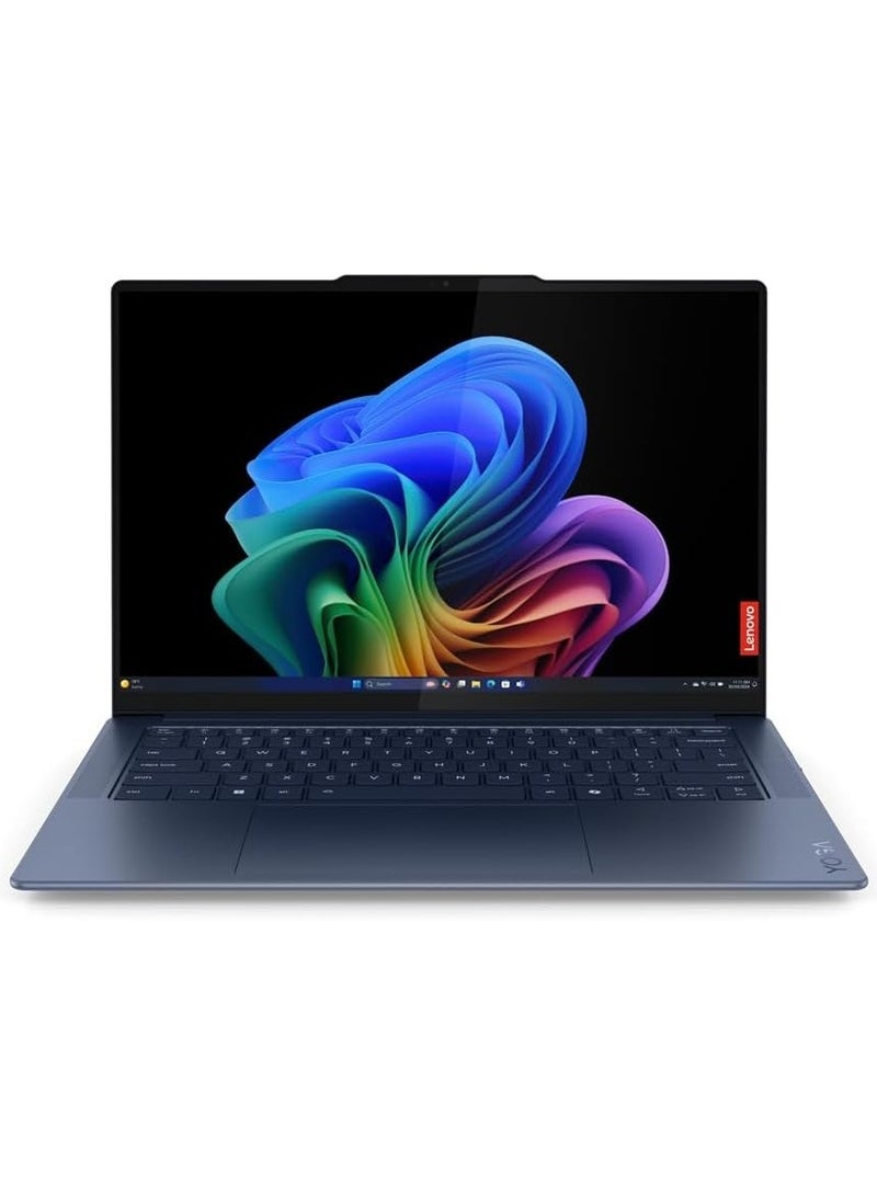 Lenovo Yoga Slim 7 14Q8X9 Laptop With 14.5-Inch Touch Display, Snapdragon X Elite Processor/16GB RAM/512GB SSD/Qualcomm® Adreno Graphics/Windows 11 Home English Cosmic Blue  - Image 1
