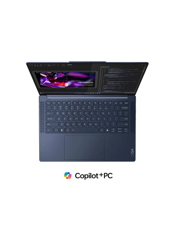 Lenovo Yoga Slim 7 14Q8X9 Laptop With 14.5-Inch Touch Display, Snapdragon X Elite Processor/16GB RAM/512GB SSD/Qualcomm® Adreno Graphics/Windows 11 Home English Cosmic Blue  - Image 2
