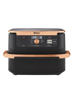 Ninja Foodi FlexDrawer Air Fryer, Dual Zone with Removable Divider, Large 10.4L Drawer, 7-in-1, Air-Fryer, Air Fry, Roast, Bake, Crisp, Non-Stick Dishwasher Safe Parts AF500UKCP 10.4 L 2470 W AF500UKCP ‎Black/Copper  - Image 1
