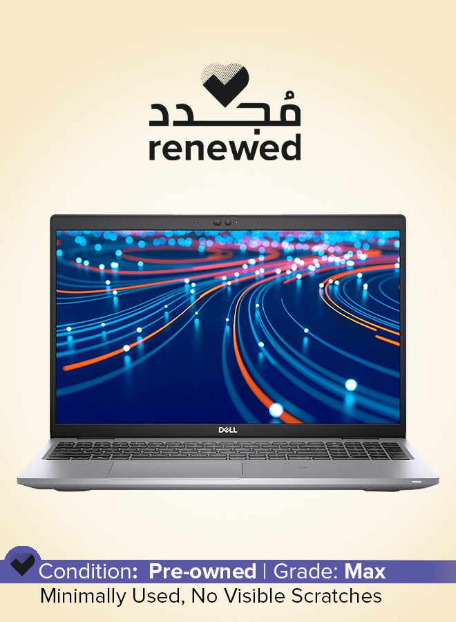Renewed - Latitude 5520 With 15.6-Inch Display,Core i5-1145G7/Quad Core/11th Gen/16GB RAM/512GB SSD/Windows 11 English Black