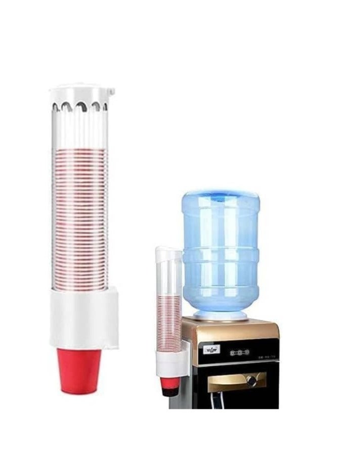 إي سي في في ECVV Cup Dispenser Fits 5oz - 7oz Cone or Flat Bottom Cups,Pull Type Paper Water Disposable Automatic Remove Cup Holder Random Color Random Color  - Image 1