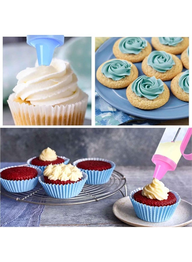 إي سي في في Cookie Press Gun Kit for DIY Biscuit Maker and Decoration with 6 Funnel Icing Tips, Cookie Maker Machine for Party Assorted  - Image 4