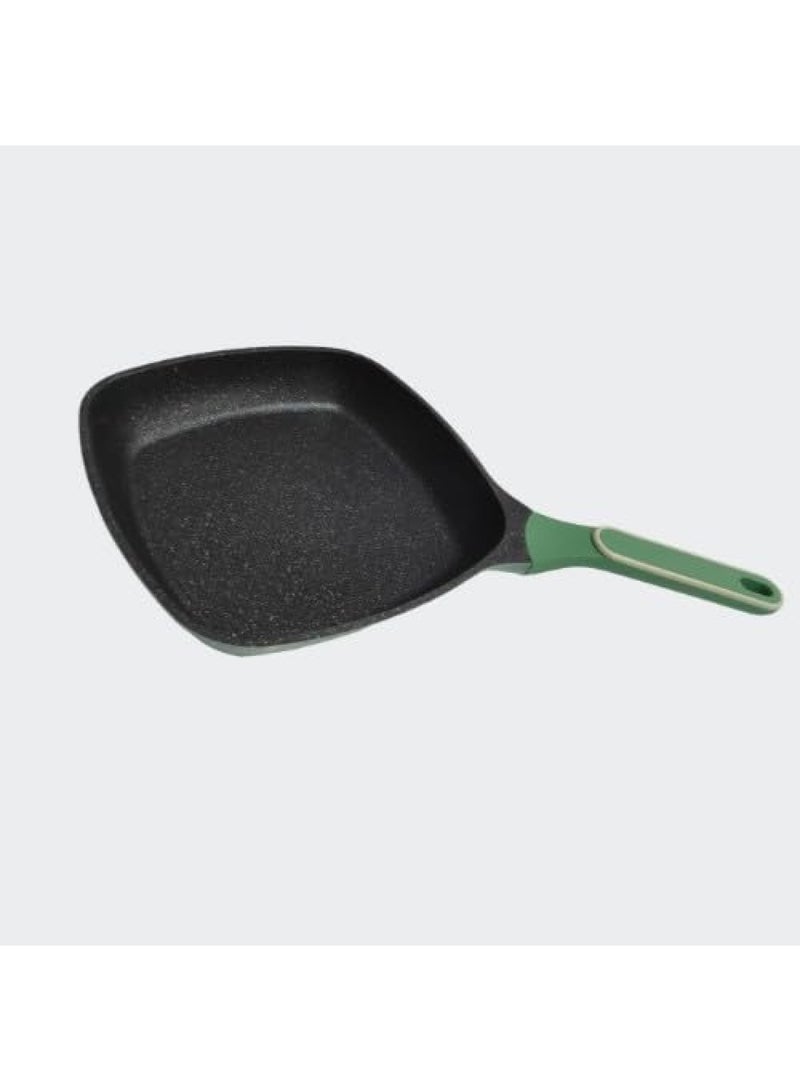 إي سي في في Nonstick Grill Pan for Stove Tops - Square Skillet 26cm All Stovetops  - Image 1