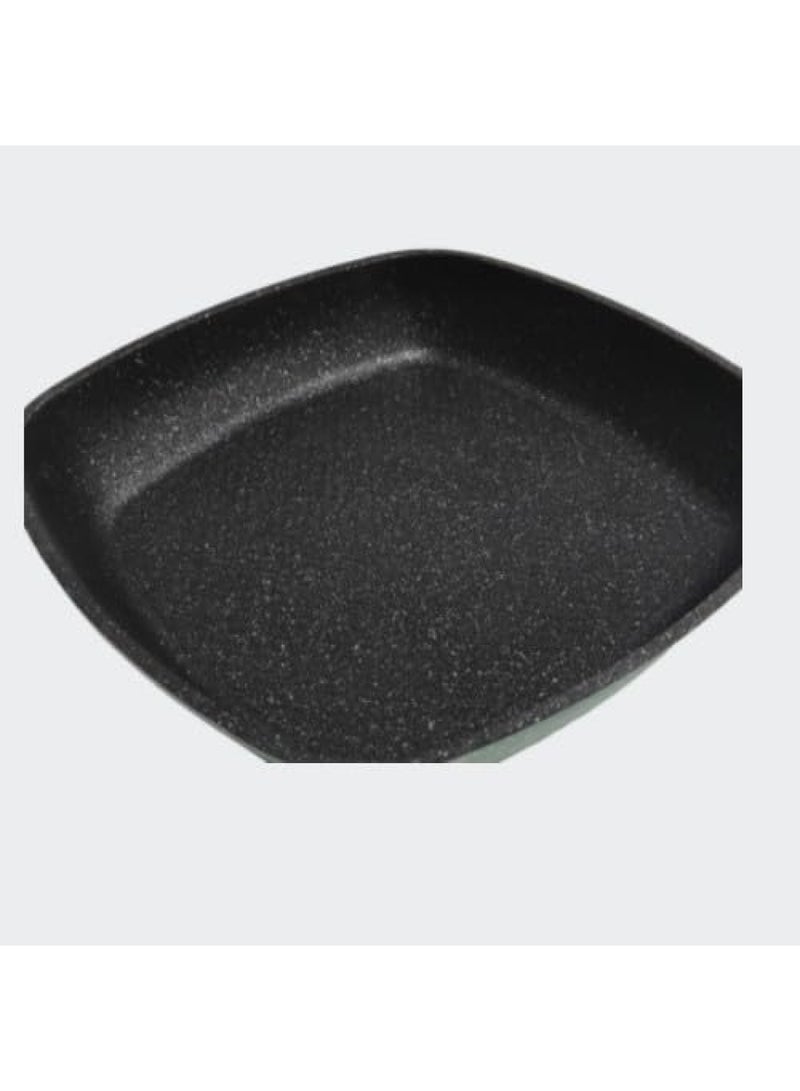 إي سي في في Nonstick Grill Pan for Stove Tops - Square Skillet 26cm All Stovetops  - Image 2