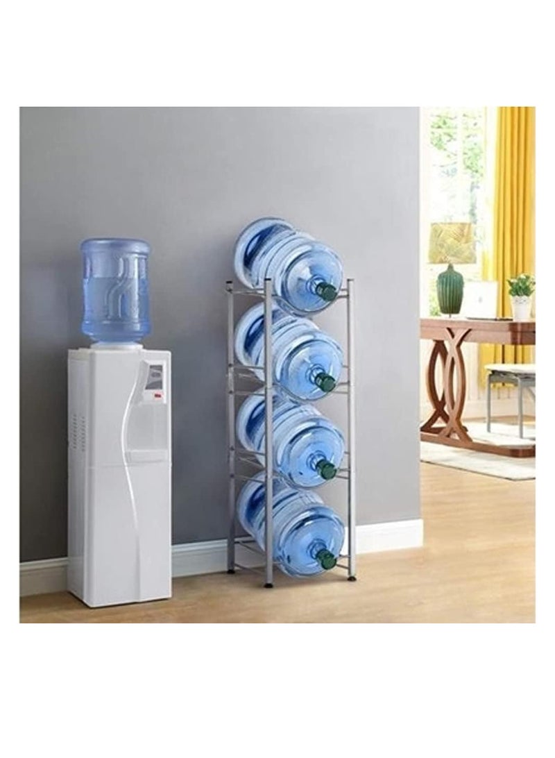 إي سي في في ECVV Water Cooler Jug Rack, 4-Tier Water Bottle Storage Rack Detachable Heavy Duty Water Bottle Cabby Rack mix color  - Image 2