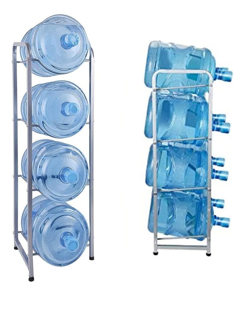 إي سي في في ECVV Water Cooler Jug Rack, 4-Tier Water Bottle Storage Rack Detachable Heavy Duty Water Bottle Cabby Rack mix color  - Image 4