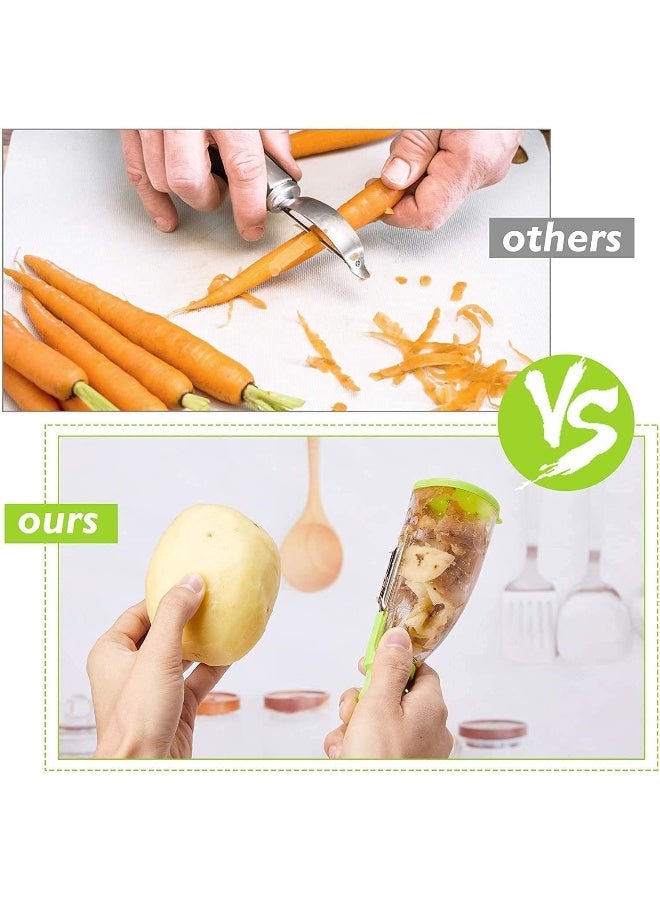 ECVV Vegetable Peeler For Kitchen, Sharp Blade And Stainless Steel, Potato Peeler With Ergonomic Non-Slip Handle, Dishwasher Safe - Image 4