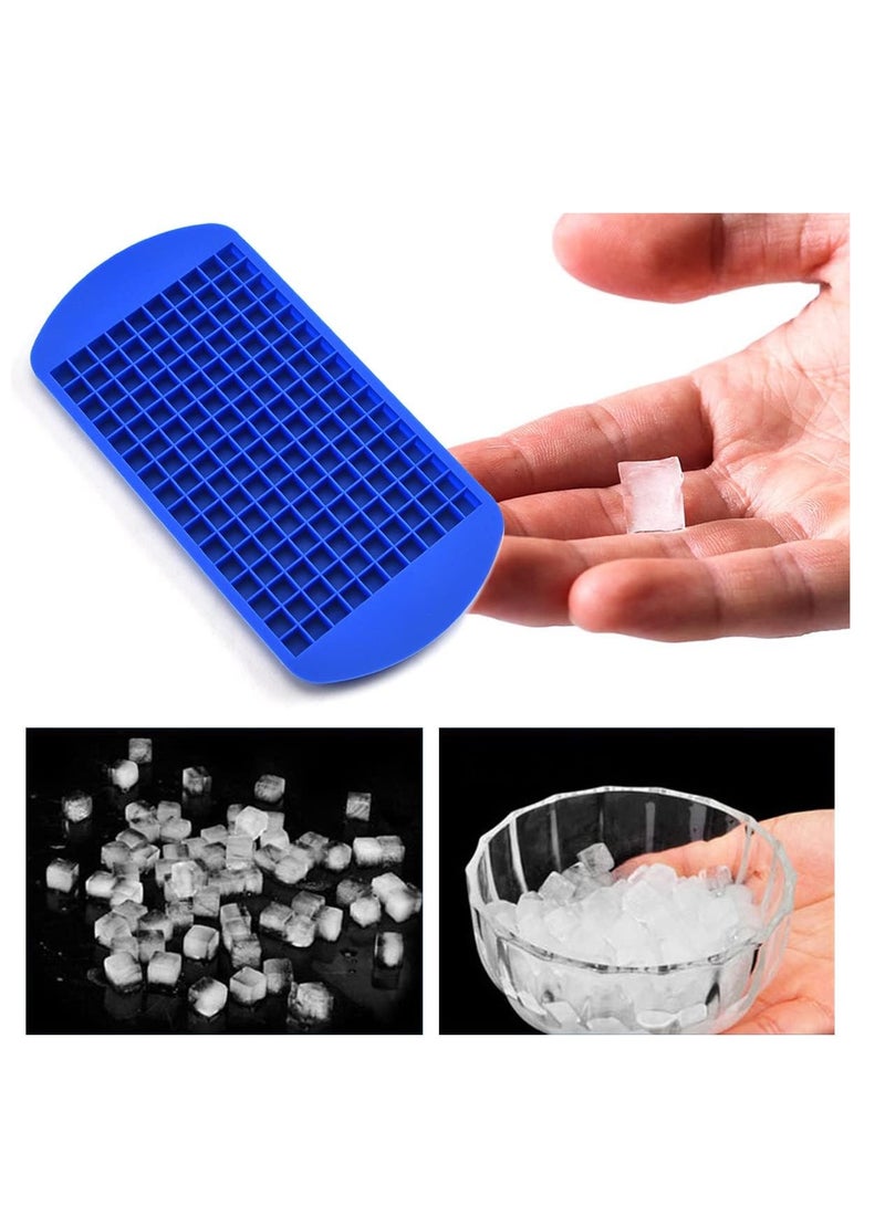 ECVV Mini Ice Cube Trays with 160 Small Cubes, 3 8 1cm, Blue  - Image 5