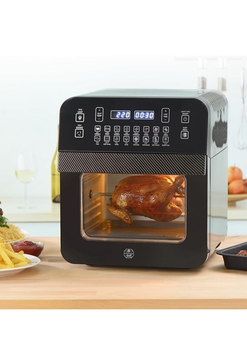السيف - Vast Fibre Air Fryer with Fully Intelligent Visual | 12 L 1500 W E04502 Black - Image 1