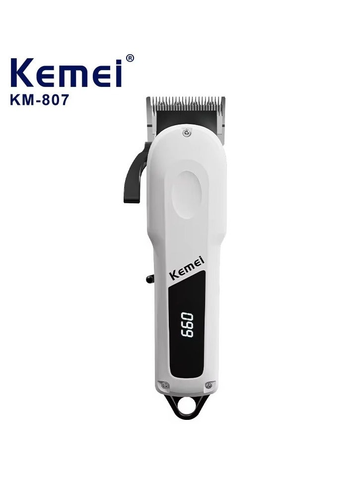 Kemei Professional Hair Clipper and Trimmer with Adjustable Blade Precision Stainless Steel KM-807 - Image 1