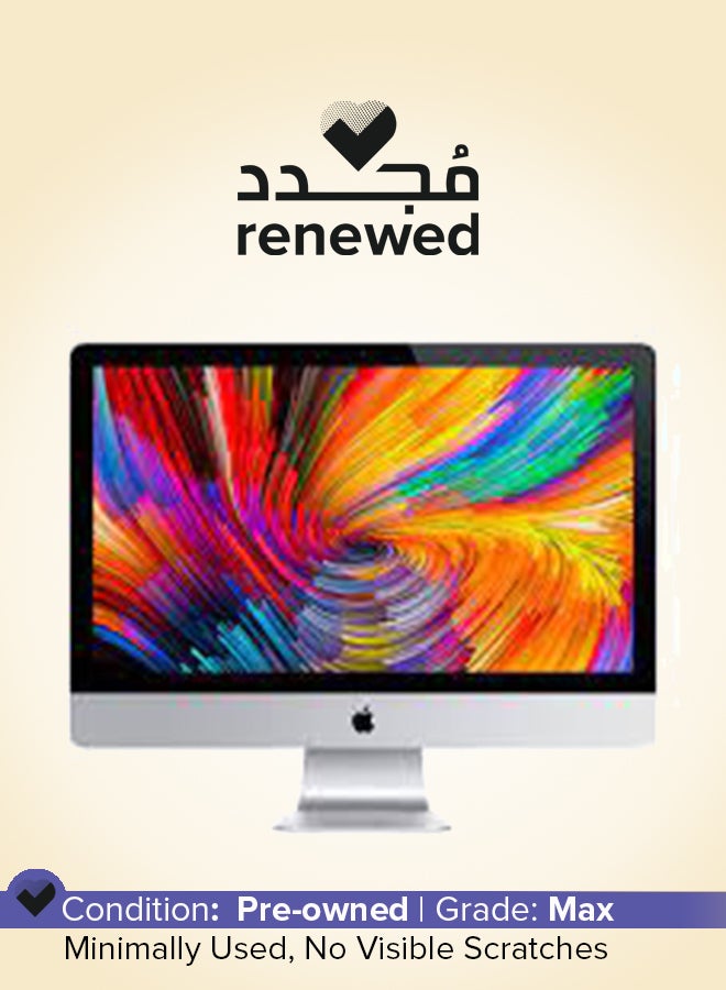 ابل  Renewed - iMac A1419 (2012) All-in-One With 27-Inch Full HD Display, Core i5 Processor/Dual Core/16GB RAM/256GB SSD/macOS English Silver  - Image 1