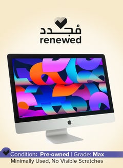 Apple Renewed - All in One iMAC With 27-Inch 5K Display,Core i5/Quad Core/8th Gen/16GB RAM/256SSD/Radeon Pro 570X With 4GB of GDDR5 Graphics/MacOS English Silver  - Image 1