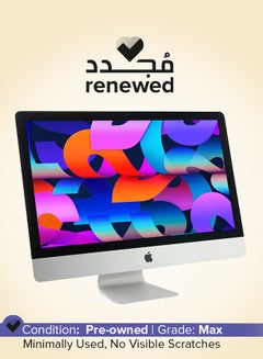 Renewed - All in One iMAC With 27-Inch 5K Display,Core i9/Quad Core/8th Gen/32GB RAM/1TB SSD/Radeon Pro 570X With 4GB of GDDR5 Graphics/MacOS English Silver