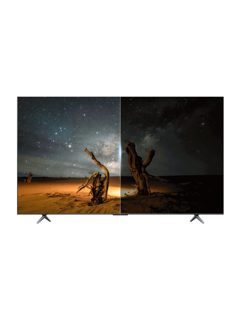 TCL - 55 Inch P655 4K UHD Smart TV with AiPQ Processor, Dolby Audio, HDR 10, Dynamic Color Enhancement, Metallic Bezel-less & Google TV 55P655 Black - Image 1