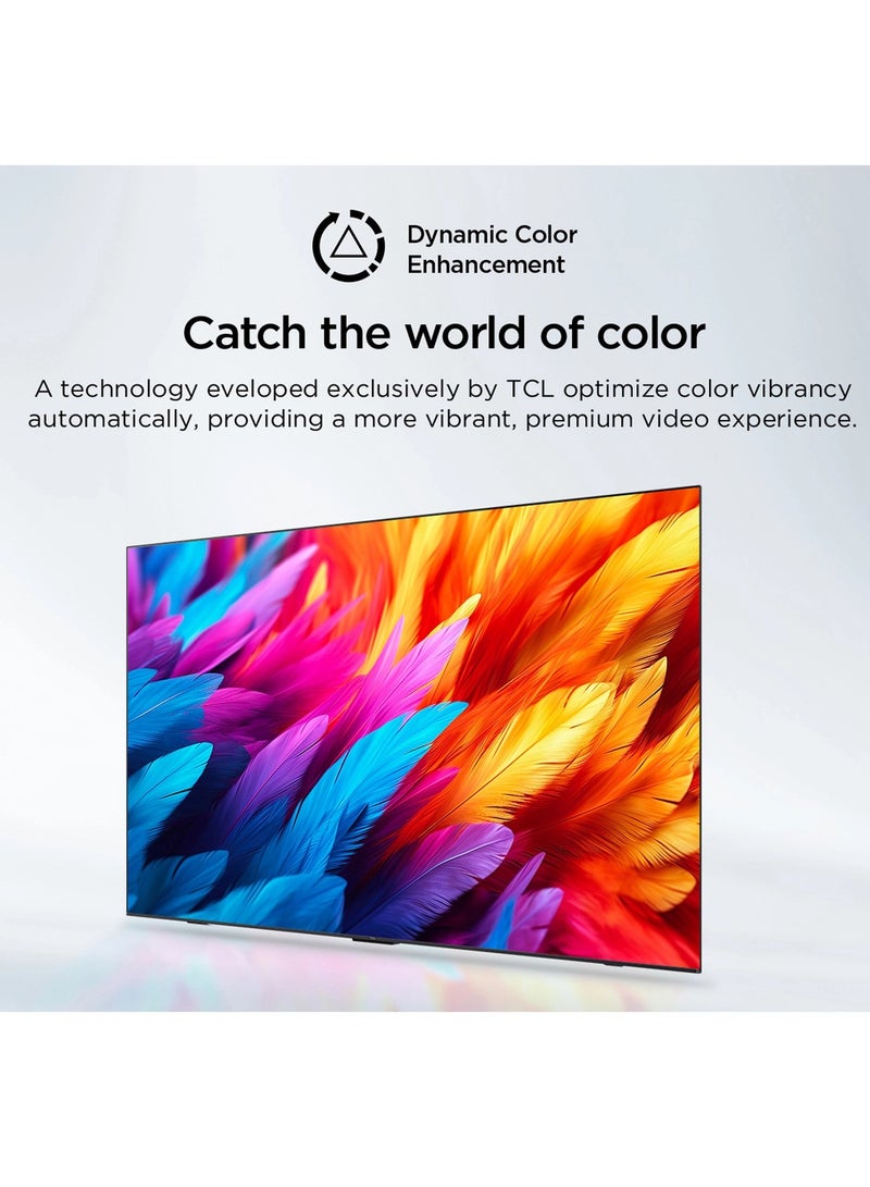 50-Inch 4K Smart Google TV with Dolby Audio, Dynamic Color Enhancement, HDR10, AIPQ 2.0, Edgeless Design Google TV 50P69B Black
