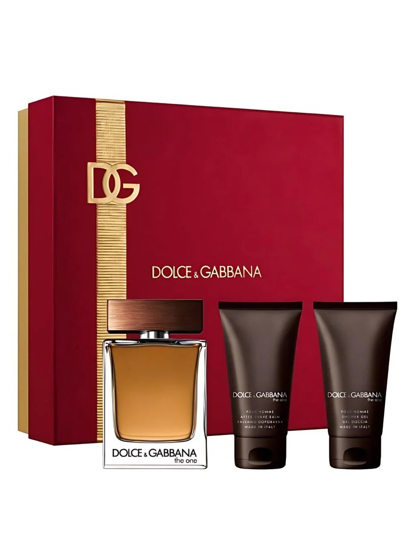Dolce & Gabbana - The One Gift Set (EDT 100ml + Shower gel 50ml + After Shave Balm 50 ml) 100+50+50ml - Image 1