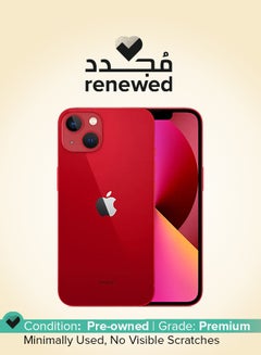 Renewed - iPhone 13 Physical Dual Sim 512GB Red 5G With Facetime