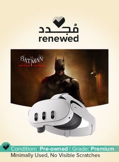 Meta Renewed - Quest 3 Advanced All-In-One VR Headset 512GB With Batman Arkham Shadow White  - Image 1