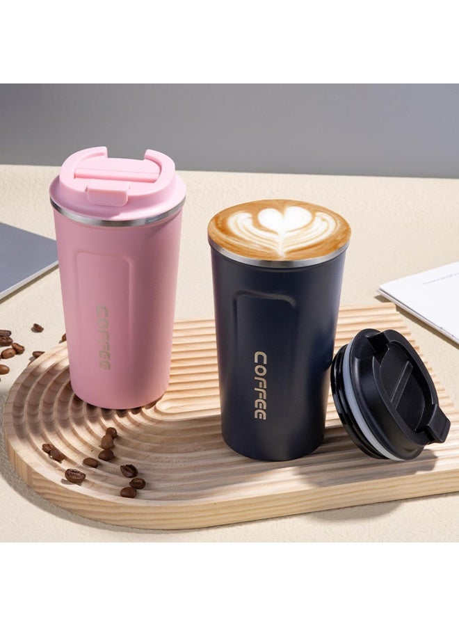 ECVV Travel Coffee Mug 17oz Insulated Tumbler with Lid Spill Proof, Leakproof Stainless Steel Vacuum Cups for Iced/Hot Coffee Gift for Mothers & Fathers Blue  - Image 5