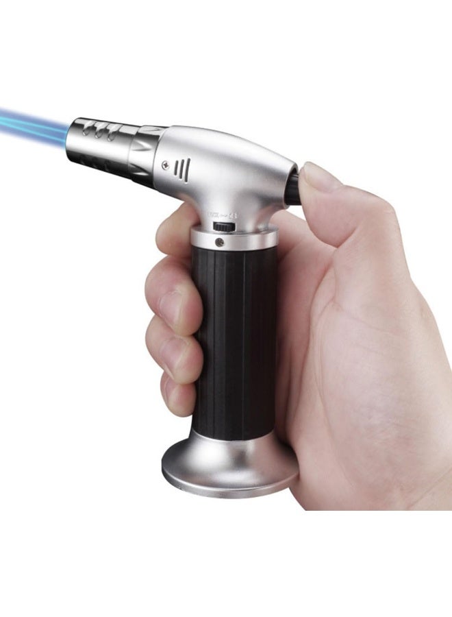 إي سي في في ECVV Portable Culinary Blow Torch Chef Cooking Torch Lighter Butane Refillable With Safety Lock For Cooking, Bbq, Baking, Brulee, Creme, DIY Soldering and More (Butane gas not included) Black  - Image 1