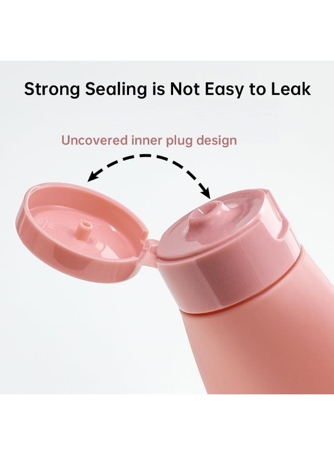 إي سي في في ECVV 3 Pack Portable Travel Bottles for Toiletries, Leakproof Refillable Liquid Containers for Shampoo, Body Lotion, Hair Conditioner, 60ml/2.02oz Multicolor  - Image 4