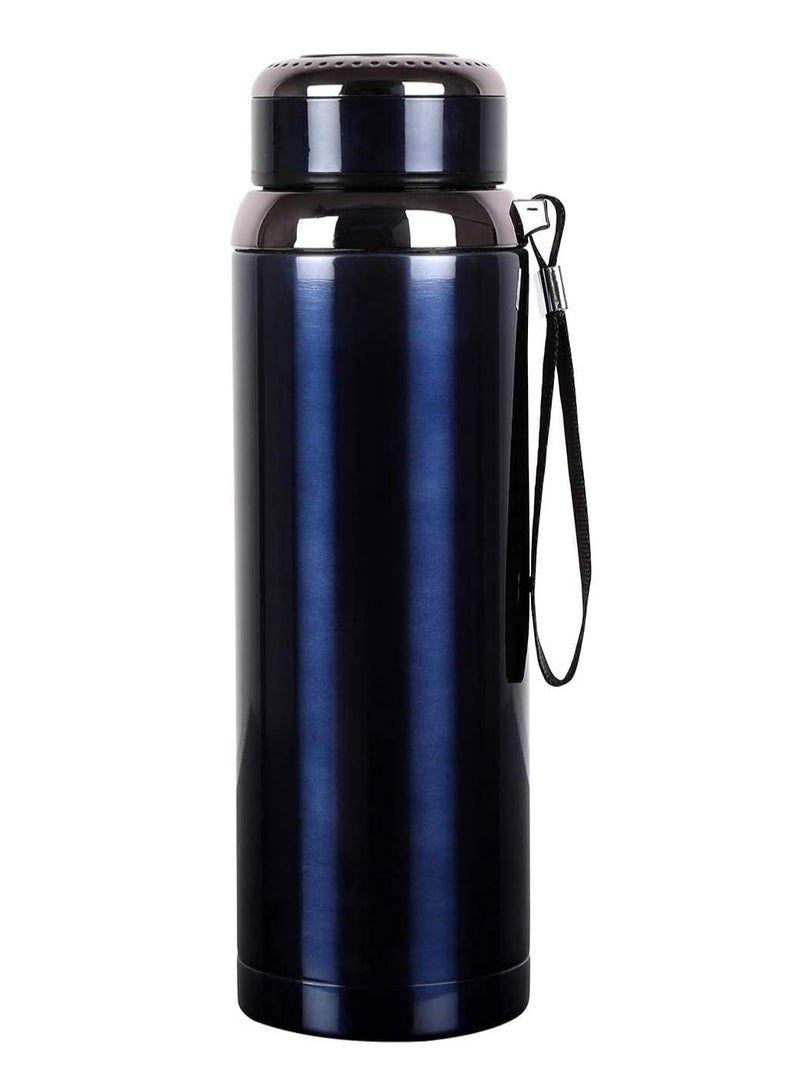 ECVV - ECVV 800ml Vacuum Insulated Bottle 316 Steel Sus Non Drip Cap with Filter Gym Water Bottle Insulated Bottle for Gym, Thermos Coffee Shaker Protein Sport Assorted Colour - Image 1